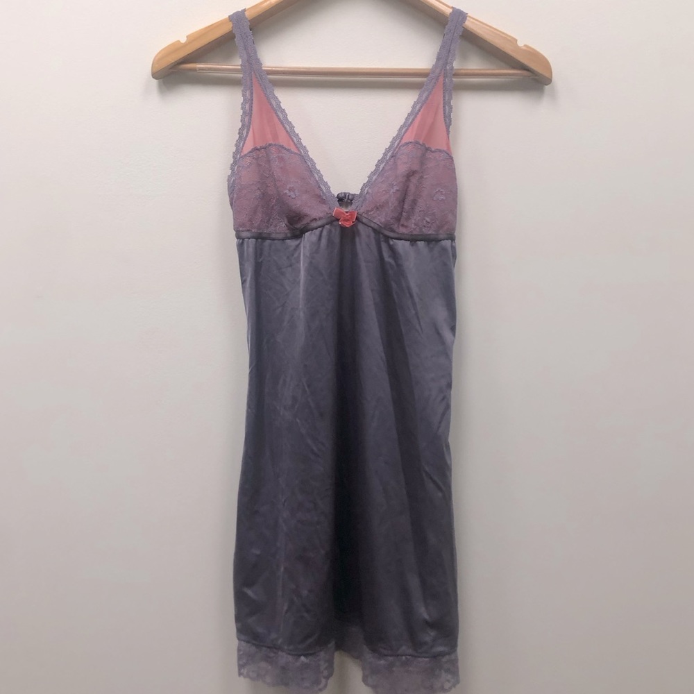 Purple/pink negligé slip